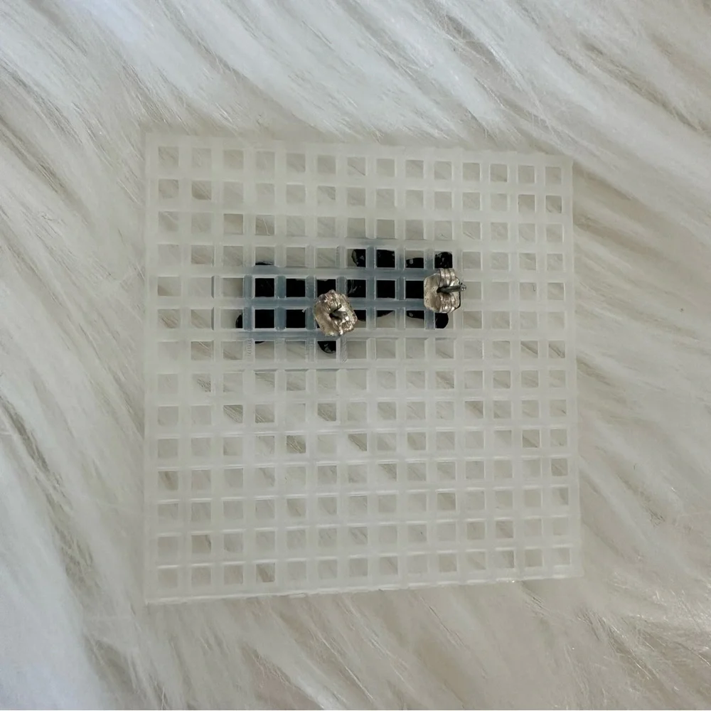 Cute Enamel Panda Small Stud Pierced Earrings, Pair - Picture 3 of 5